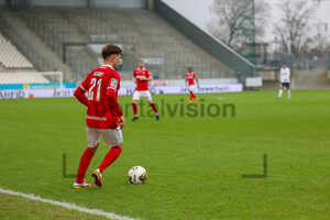 Sandro Plechaty Rot-Weiss Essen vs. Wuppertaler SV Spielfotos 23-01-2022