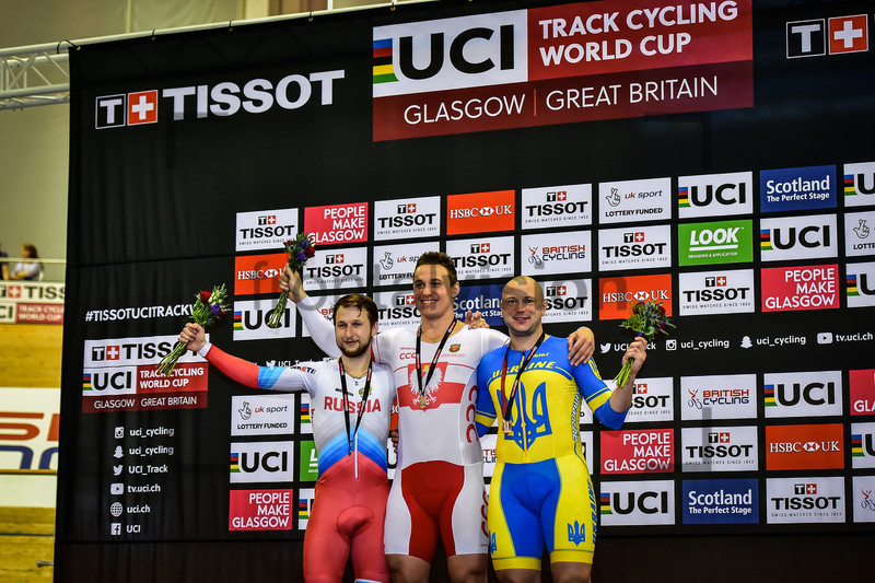 YAKUSHEVSKIY Pavel, KUCZYNSKI Kamil, YNOKUROV Andrii: Track Cycling World Cup - Glasgow 2016 