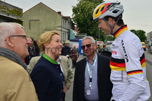 Bernd Mülle, Franziska Giffey, Günter Polauke, Max Walscheid: Tour de Berlin 2015 - Stage 4