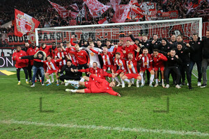 Rot-Weiss Essen feiert Sieg gegen Waldhof Mannheim 12.11.2023