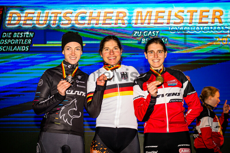 HECKMANN Lisa, BRANDAU Elisabeth, PAUL Stefanie: Cyclo Cross German Championships - Luckenwalde 2022 