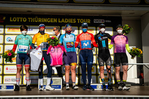 HAMMES Kathrin, BRAND Lucinda, KLEIN Lisa, NORSGAARD JÃ˜RGENSEN Emma Cecilie, WIEBES Lorena, ZANNER Beate: LOTTO Thüringen Ladies Tour 2021 - 5. Stage