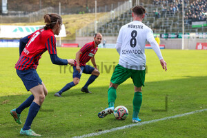 Jules Schwadorf Wuppertaler SV vs. Preußen Münster Spielfotos 06-03-2022