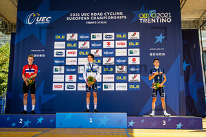 HAGENES Per Strand, GREGOIRE Romain, MARTINEZ Lenny: UEC Road Cycling European Championships - Trento 2021