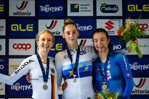 LUDWIG Hannah, GUAZZINI Vittoria, PIRRONE Elena: UEC Road Cycling European Championships - Trento 2021