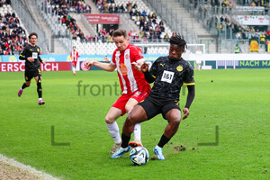 Nils Florian Kaiser, Samuel Bamba Rot-Weiss Essen vs. BVB U23 Spielfotos 17.03.2024