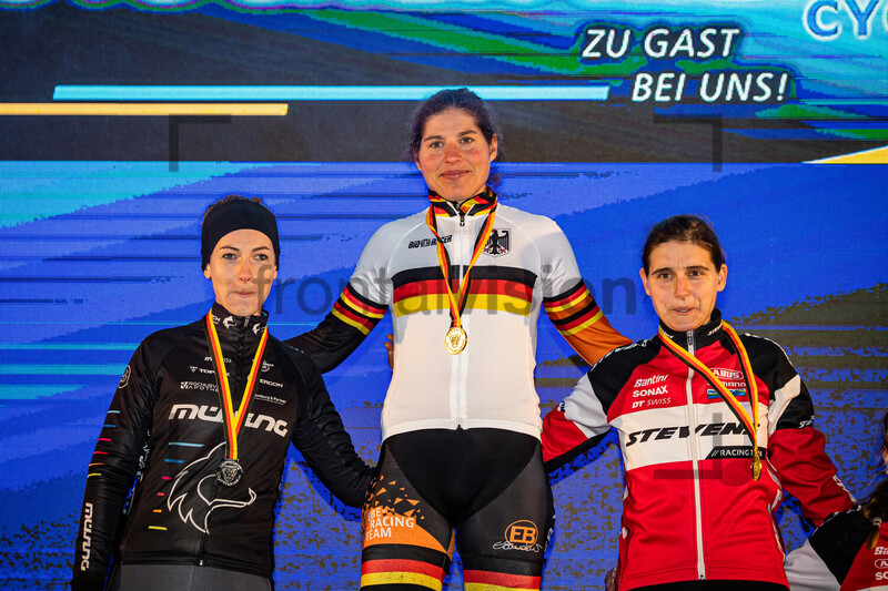 HECKMANN Lisa, BRANDAU Elisabeth, PAUL Stefanie: Cyclo Cross German Championships - Luckenwalde 2022 