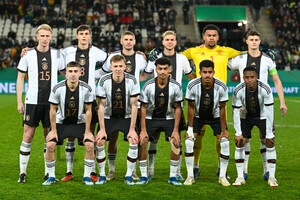 Mannschaftfoto UEFA U21 Euro Qualifikation Deutschland gegen Polen Spielfotos 21.11.2023