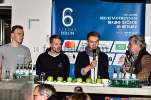 SCHMIEDEL Sebastian, POCHER Oliver, REINHARDT Theo, STOLL Christian: Six Day Berlin 2019 - Press Conference