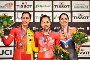 CALVO BARBERO Tania, LEE Wai Sze, VAN RIESSEN Laurine: Track Cycling World Cup - Apeldoorn 2016