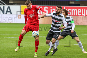 Björn Rother, Daniel Mikic SC Verl vs. Rot-Weiss Essen Spielszenen 21.01.2023