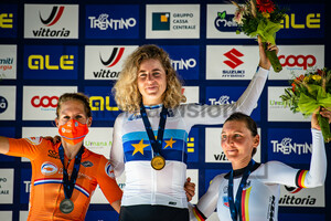 VAN DIJK Ellen, REUSSER Marlen, BRENNAUER Lisa: UEC Road Cycling European Championships - Trento 2021