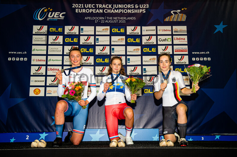 LEECH Madelaine, IVANCHENKO Alena, JAHRIG Fabienne: UEC Track Cycling European Championships (U23-U19) – Apeldoorn 2021 