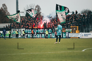 Pyro Preußen Münster Fans in Velbert vs. KFC Uerdingen