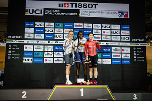 HINZE Emma, KOUAME Taky Marie Divine, GUO Yufang: UCI Track Cycling World Championships – 2022