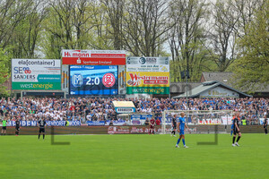 Anzeigentafel 2:0 SV Meppen vs. Rot-Weiss Essen 06.05.2023
