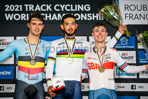DENS Tuur, GRONDIN Donavan, BRITTON Rhy: UCI Track Cycling World Championships – Roubaix 2021