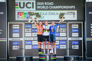 VAN VLEUTEN Annemiek, VAN DER BREGGEN Anna, LONGO BORGHINI Elisa: UCI Road Cycling World Championships 2020