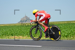 Rudy Molard: 11. Stage, ITT from Avranches to Le Mont Saint Michel