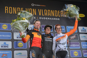 D'HOORE Jolien, LONGO BORGHINI Elisa, VAN DER BREGGEN Anna: 99. Ronde Van Vlaanderen 2015