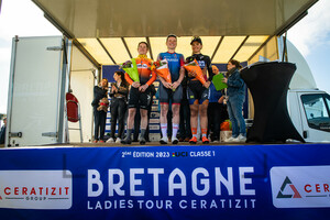 DEMAY CoralieLACH Marta, VIGILIA Alessia: Bretagne Ladies Tour - 1. Stage