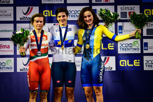 SHARAKOVA Tatsiana, CONFALONIERI Maria Giulia, SOLOVEI Ganna: UEC Track Cycling European Championships 2019 – Apeldoorn