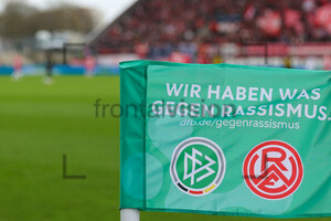 Eckfahne gegen Rassismus Rot-Weiss Essen vs. BVB U23 Spielfotos 17.03.2024