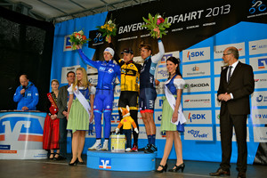 Winner Gerald Ciolek, second Arnaud Demare, third Heinrich Haussler: 3. stage