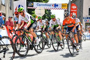 RENSHAW Mark, SLAGTER Tom Jelte, JANSE VAN RENSBURG Reinardt: Tour de France 2018 - Stage 2