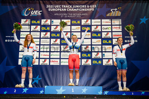 EDMUNDS Rhian, LYSENKO Alina, MOIR Iona: UEC Track Cycling European Championships (U23-U19) – Apeldoorn 2021