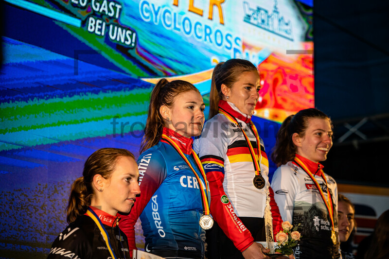 SEIDEL Clea, KRAHL Judith, VAN THIEL Sina: Cyclo Cross German Championships - Luckenwalde 2022 