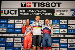 SATO Mina, FRIEDRICH Lea Sophie, TYSHCHENKO Yana: UCI Track Cycling World Championships – Roubaix 2021