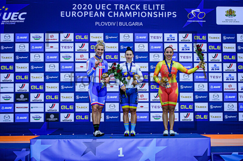 KANKOVSKA Sara, STARIKOVA Olena, CASAS ROIGE Helena: UEC Track Cycling European Championships 2020 – Plovdiv 