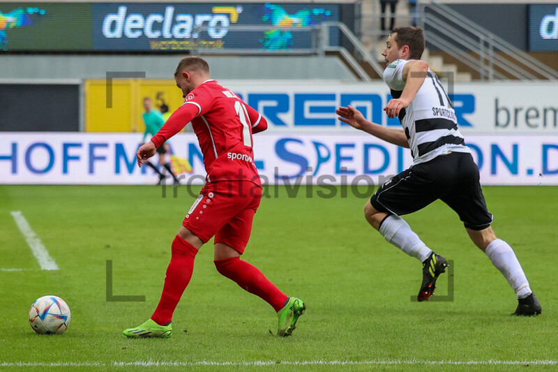 Kevin Holzweiler, Torge Paetow SC Verl vs. Rot-Weiss Essen 21.01.2023 