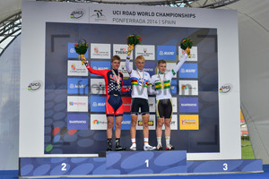 Adrian Costa, Lennard Kämna, Michael Storer: UCI Road World Championships 2014 – Men Junior Individual Time Trail