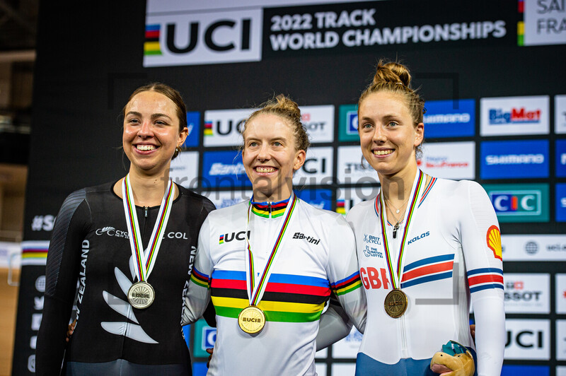 BOTHA Bryony, BRAUßE Franziska, KNIGHT Josie: UCI Track Cycling World Championships – 2022 