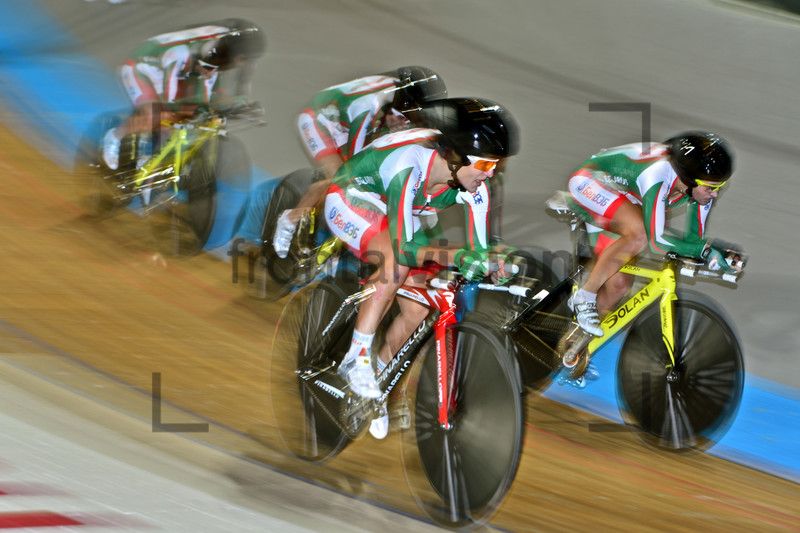 Team Belarus: UEC Track Cycling European Championships, Netherlands 2013, Apeldoorn, Team Pursuit, Qualifying Ã Finals, Women. 
