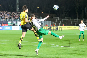Luca Bazzoli, Antonios Papadopoulos Borussia Dortmund U23 vs. Preußen Münster Spielfotos 13.02.2024