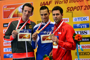 Malte Mohr, KonstadÃ­nos FILIPPÃ&#141;DIS, Jan KUDLICKA: IAAF World Indoor Championships Sopot 201