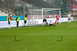 Ball auf der Linie Rot-Weiss Essen vs. Wuppertaler SV 23-01-2022