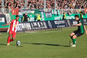 Isaiah Young Preußen Münster vs. Rot-Weiss Essen Spielfotos 28.01.2024