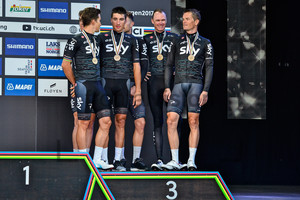 Team SKY: UCI Road Cycling World Championships 2017 – TTT Men