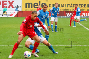 Derry Scherhant, Sebastian Vasiliadis Hansa Rostock vs. Hertha BSC Spielfotos 05.11.2023