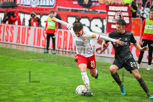 Sandro Plechaty, Julian Stark  Rot-Weiss Essen vs. SC Freiburg II 01.04.2023