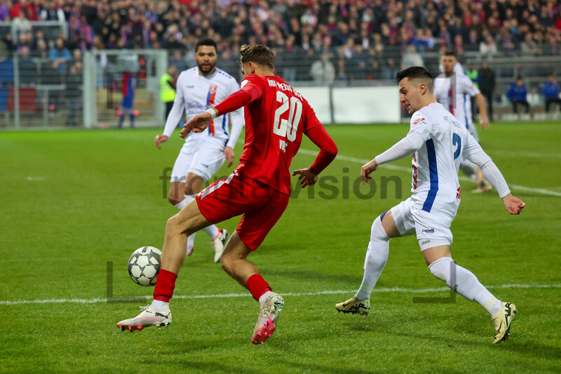 Leonardo Vonic, Pepijn Schlösser KFC Uerdingen vs. Rot-Weiss Essen Spielfotos 06.03.2024 