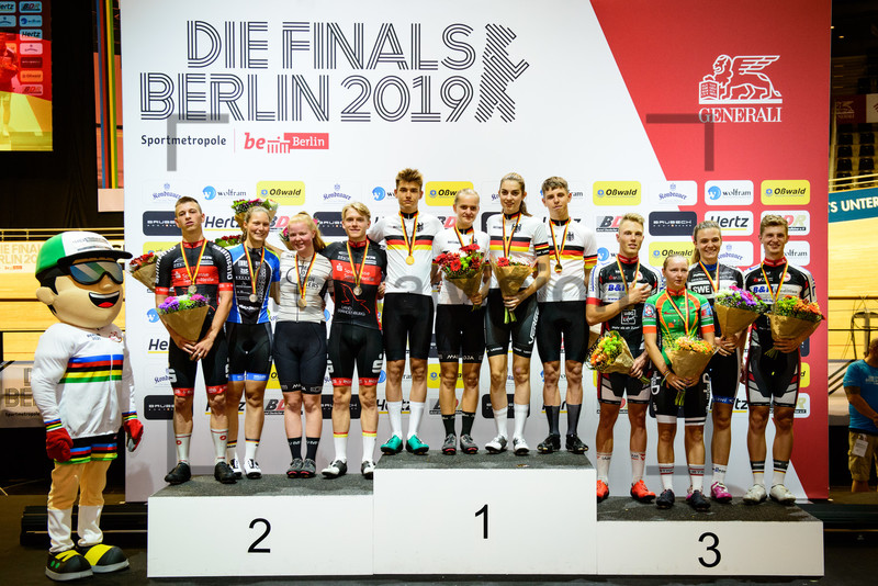 Award Ceremony - Madison U19: German Track Cycling Championships 2019 