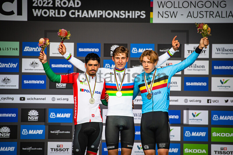 MORGADO Antonio, HERZOG Emil, VAN MECHELEN Vlad: UCI Road Cycling World Championships 2022 