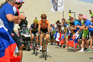 Mikel NIEVE ITURRALDE and Alberto Contador: 15. Stage, Givors - Mt. Ventoux