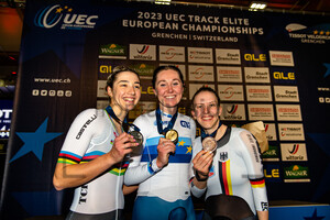 FIDANZA Martina, ARCHIBALD Katie, BRAUßE Franziska: UEC Track Cycling European Championships – Grenchen 2023