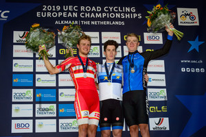 LARSEN Niklas, DAINESE Alberto, ÄRM Rait: UEC Road Championships 2019